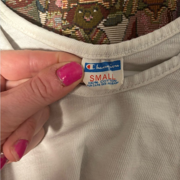 Aeropostale tan classic crew Graphic T-Shirt floral size small comfy light - Picture 6 of 6